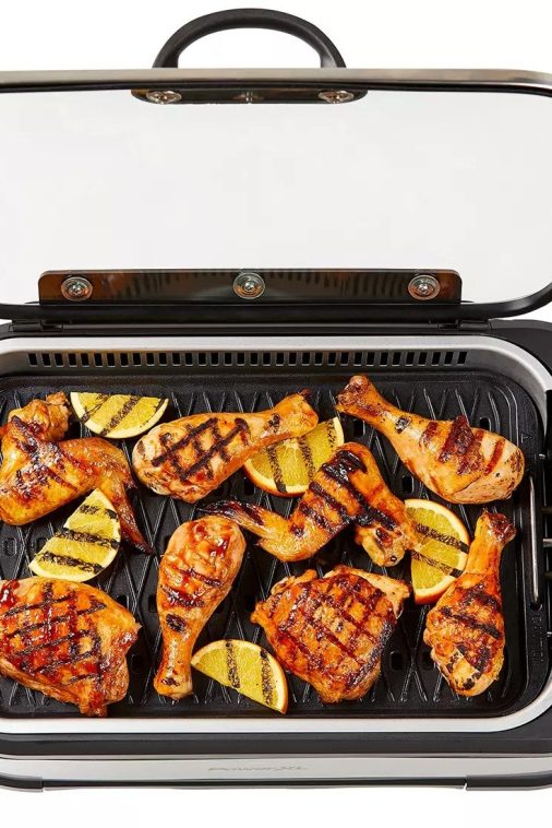 PowerXL Smokeless Grill Pro， Temprd Glass Lid and Turbo Speed Smoke Extractor - Image 8