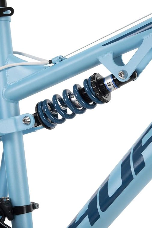 Huffy 26 in. Marker Womens Full Suspension Mountain Bike, Blue - Image 7
