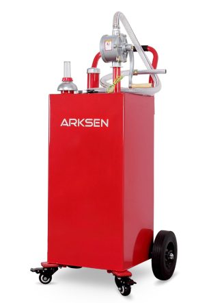 Arksen Portable 35-Gallon Gas Caddy Fuel Tank Storage Transfer Gasoline