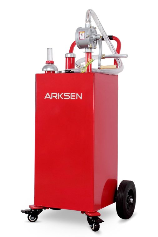 Arksen Portable 35-Gallon Gas Caddy Fuel Tank Storage Transfer Gasoline