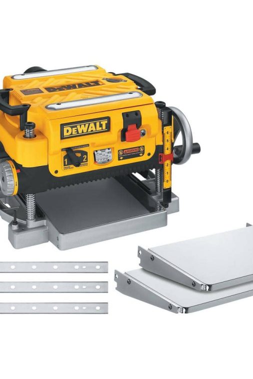 15 Amp Corded 13 in. Heavy-Duty 2-Speed Thickness Planer with (3) Knives, In Feed Table and Out Feed Table DW735X