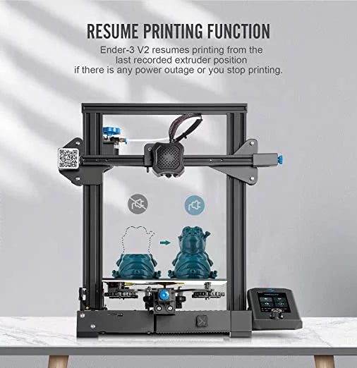 Creality Ender 3 V2 Upgraded 3D Printer Aluminum Black Pringting Size 220x220x250mm - Image 4
