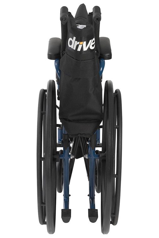 Drive Medical Blue Streak Lightweight Folding Wheelchair with 20 Inch Wide Seat - Image 6