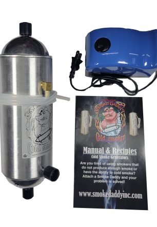 Smoke Daddy Big Kahuna Hot or Cold Smoke Generator | BBQ Accessories Works with Any Outside BBQ Grill | Electric Smoker Pellet Accessory | Add Your Favorite Blend of Wood Chunks, Wood Chips, or Pellets to Customize Your Smoke Profile