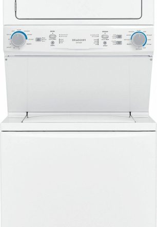 3.9 Cu. ft. WASHER, 5.6 Cu. ft. Dryer White Stack Laundry-FLCE7522AW