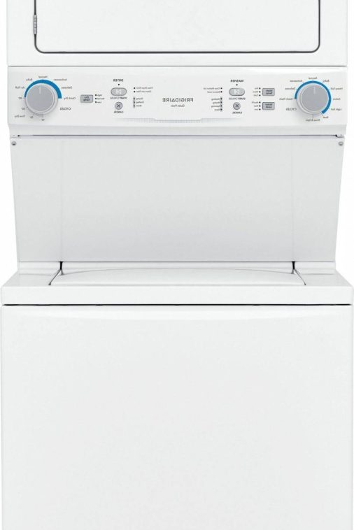 3.9 Cu. ft. WASHER, 5.6 Cu. ft. Dryer White Stack Laundry-FLCE7522AW