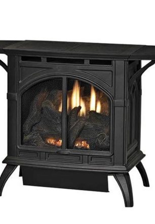Empire VFD20CC70FN Heritage Cast Iron VF Stove - Natural Gas, Matte Black