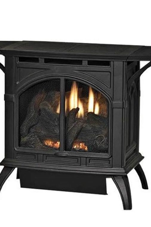 Empire VFD20CC70FN Heritage Cast Iron VF Stove - Natural Gas, Matte Black
