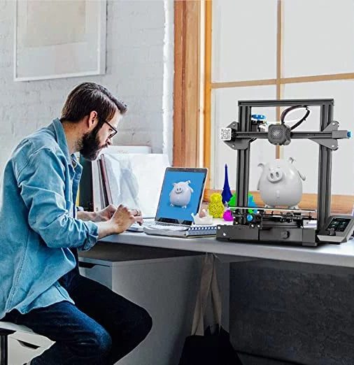 Creality Ender 3 V2 Upgraded 3D Printer Aluminum Black Pringting Size 220x220x250mm - Image 6