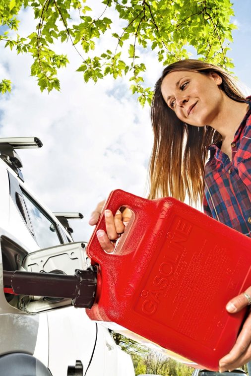Midwest Can Company 1210 1 Gallon Gas Can Fuel Container Jugs & Spout (12 Pack) - Image 10