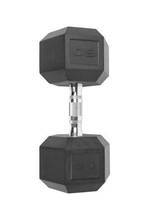 (2 pack) CAP Barbell, 60lb Coated Hex Dumbbell, Single
