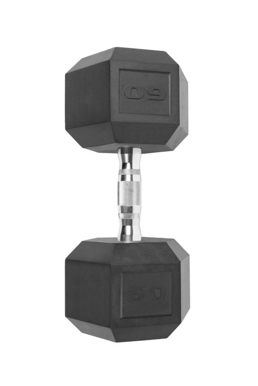 (2 pack) CAP Barbell, 60lb Coated Hex Dumbbell, Single