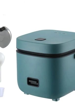 1.2L Mini Electric Rice Cooker - Intelligent, Automatic, Household Appliance for Small Meals, Food Warming, and Steaming - Ideal for 1-2 People Blue