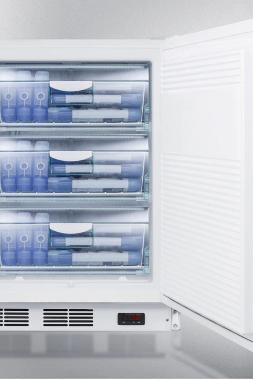 ADA compliant commercial built-in medical all-freezer capable of -25 C operation, with wrapped stainless steel door, horizontal handle, and lock - Image 5