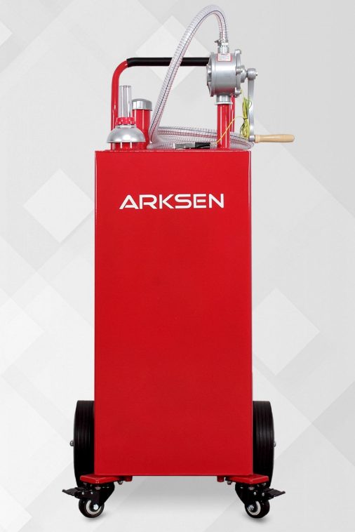Arksen Portable 35-Gallon Gas Caddy Fuel Tank Storage Transfer Gasoline - Image 3