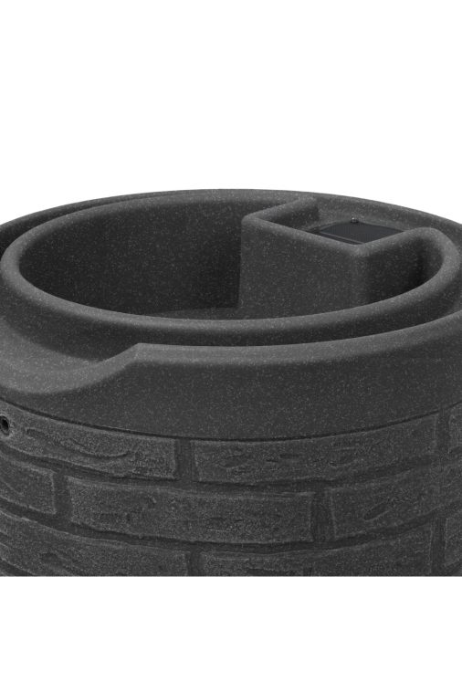 Good Ideas IMP-D50-DAR Impressions Downton Rain Saver Rain Barrel， 50 Gallon， Dark Granite - Image 7