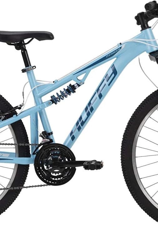 Huffy 26 in. Marker Womens Full Suspension Mountain Bike, Blue - Image 3