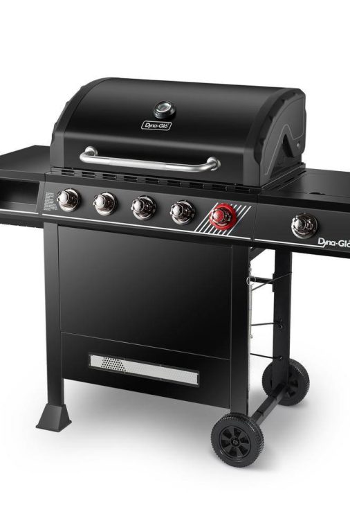 Dyna-Glo DGH474CRP 5-Burner Propane Gas Grill in Matte Black with TriVantage Multifunctional Cooking System - Image 6