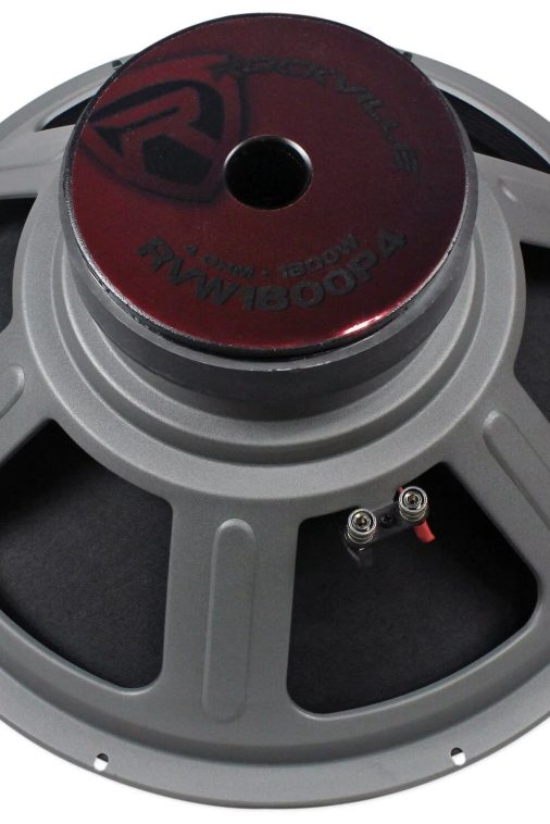 Rockville RVW1800P4 1800 Watt 18" Mid-Bass Driver Car Audio Speaker Mid-Range - Image 4