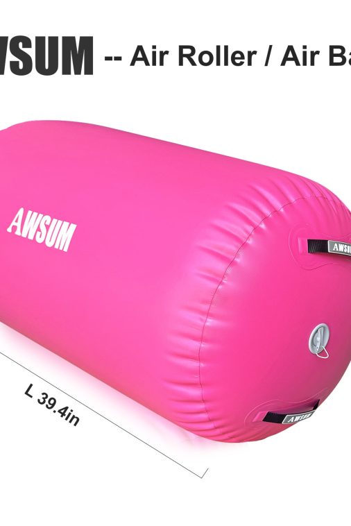 AWSUM Inflatable Air Gymnastics Mat 10 ft 13 ft 16 ft Training mat 4 inches Thick tumble track Air Roller with Electric Pump for Home/Gym - Image 5