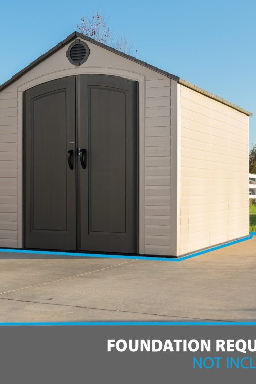Lifetime 8 Ft. x 10 Ft. Outdoor Storage Shed - Image 7