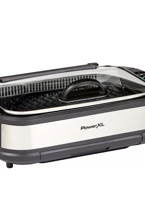 PowerXL Smokeless Grill Pro， Temprd Glass Lid and Turbo Speed Smoke Extractor - Image 6