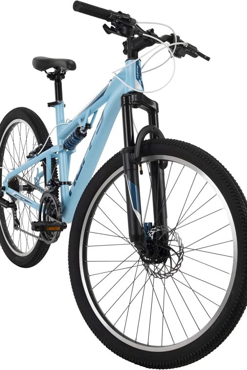Huffy 26 in. Marker Womens Full Suspension Mountain Bike, Blue - Image 11