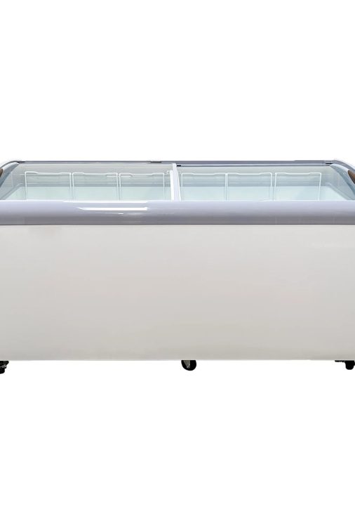 72 in. Curved Lid Glass Commercial Chest Freezer, 14.5 Cu. Ft. - Image 3