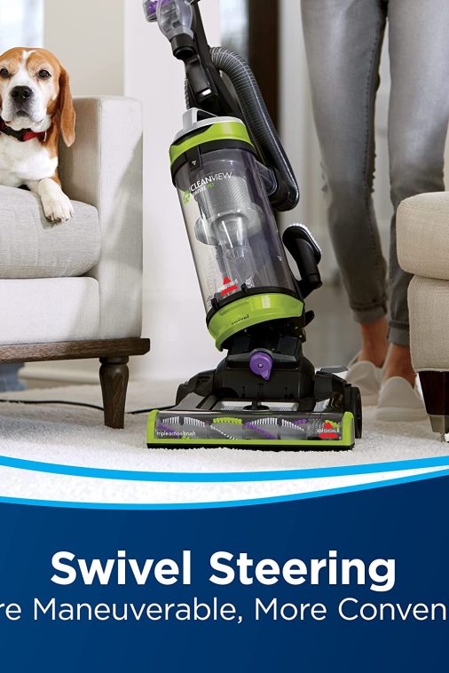 BISSELL 2252 CleanView Swivel Upright Bagless Vacuum with Swivel Steering， Powerful Pet Hair Pick Up， Specialized Pet Tools， Large Capacity Dirt Tank， Easy Empty - Image 3