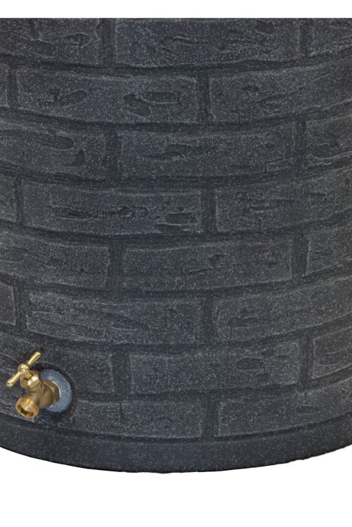 Good Ideas IMP-D50-DAR Impressions Downton Rain Saver Rain Barrel， 50 Gallon， Dark Granite - Image 8