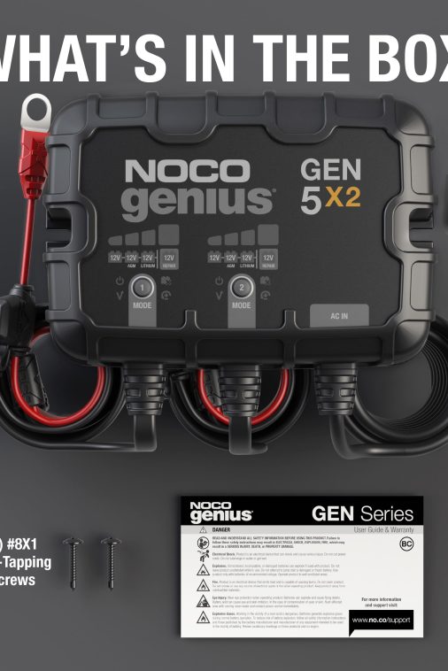 NOCO Genius GEN5X2 2-Bank 10A (5A/Bank) 12V Onboard Battery Charger - Image 8
