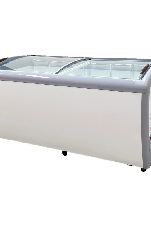 72 in. Curved Lid Glass Commercial Chest Freezer, 14.5 Cu. Ft. - Image 4