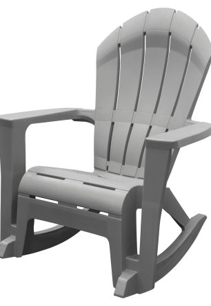 Adams Big Easy Westport Gray Resin Frame Adirondack Rocker