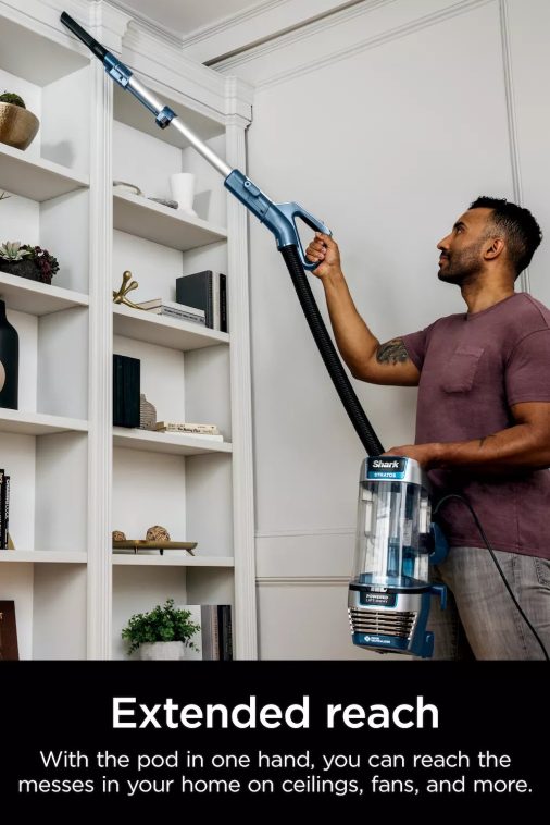 Shark Stratos DuoClean PowerFins HairPro with Self-Cleaning Brushroll Upright Vacuum (AZ3002) - Image 4