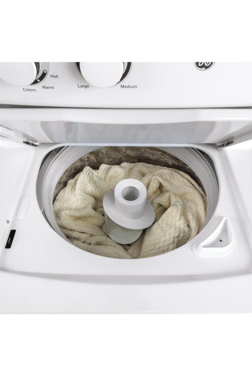 GE Stacked Washer/Dryer Electric Laundry Center GUD24ESSMWW - Image 4