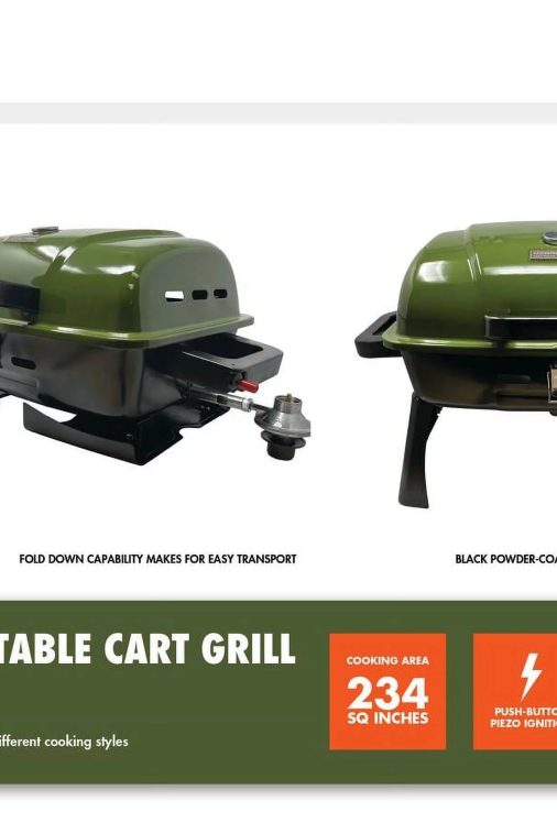 Ozark Trail Portable 1 Burner Propane Grill with Interchangeable Griddle Plate - Image 9