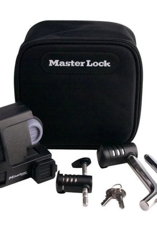 1 PC,Master Lock 3794DAT Trailer Coupler/Hitch Pin Lock Set, Black