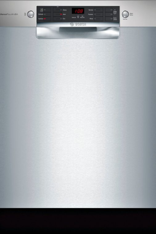 Bosch - 800 Series 24" Front Control Built-In Dishwasher with Stainless Steel Tub - Stainless steel