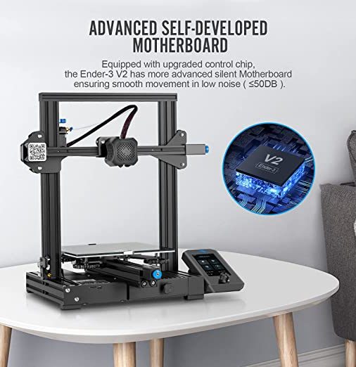 Creality Ender 3 V2 Upgraded 3D Printer Aluminum Black Pringting Size 220x220x250mm - Image 7